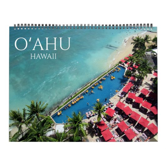 Calendrier o'ahu hawaï usa 2027 grand format (Protection)