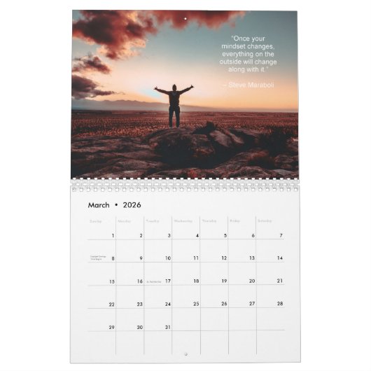 Calendrier Objectif de réussite (Mar 2026)