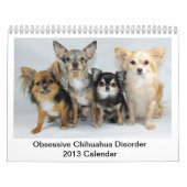 Calendrier obsédant de désordre du chiwawa 2013 (Protection)