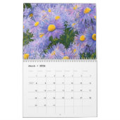 Calendrier occidental de dessins de fleur sauvage (Mar 2026)