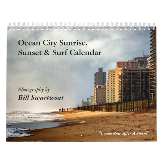 Calendrier Ocean City Sunrise, Sunset et Surf (Protection)