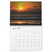 Calendrier Ocean City Sunrise, Sunset et Surf (Jan 2027)