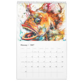 Calendrier Océan Dreams 2026 – Créatures Marines Abstraites c (Feb 2027)