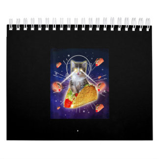 Calendrier Oeil laser de chat Taco Space