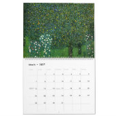 Calendrier Oeuvre d'Arbres Gustav Klimt (Mar 2027)
