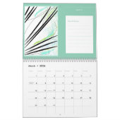 Calendrier Oeuvre de planification de Notes d'art Abstrait mo (Mar 2026)