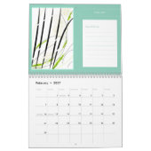 Calendrier Oeuvre de planification de Notes d'art Abstrait mo (Feb 2027)