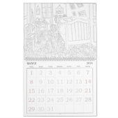 Calendrier Oeuvres célèbres Coloration Adulte (Mar 2026)