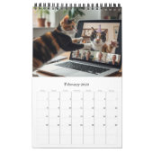 Calendrier Office Fun Cats Calendar 2026 / Cat Photo Calendar (Feb 2026)