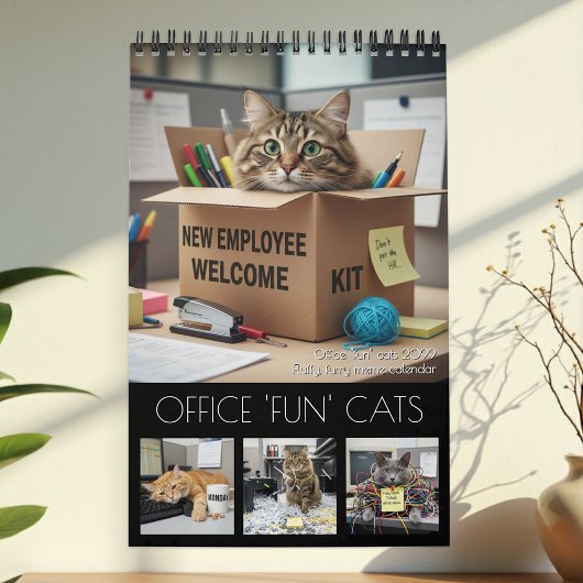 Calendrier Office Fun Cats Calendar 2026 / Cat Photo Calendar