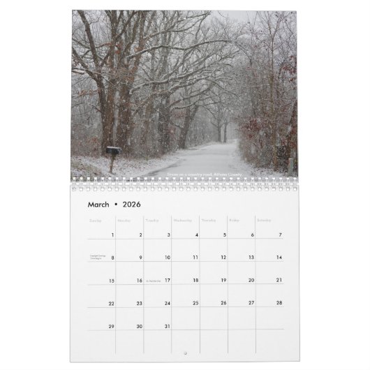 Calendrier Ohio Nature 2022 (Mar 2026)