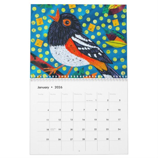 CALENDRIER OISEAUX (Jan 2026)