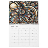 Calendrier Oiseaux amérindiens (Mar 2027)