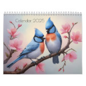 Calendrier Oiseaux aquarelle art (Protection)