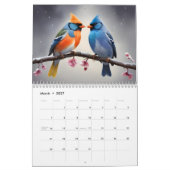 Calendrier Oiseaux aquarelle art (Mar 2027)