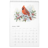 Calendrier Oiseaux d'Amérique - Page unique 2027 (Jan 2027)