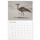 Calendrier Oiseaux de Namibie et du Botswana (Mar 2026)