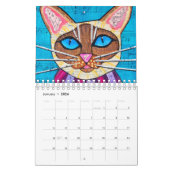 Calendrier Oiseaux et chats (Jan 2026)