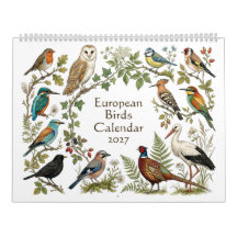 Oiseaux européens - Deux pages 2027