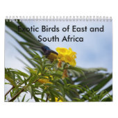 Calendrier Oiseaux exotiques d'est et de l'Afrique du Sud (Protection)