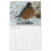 Calendrier Oiseaux Jardins du Missouri (Jan 2027)