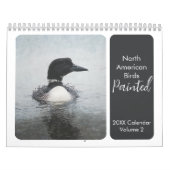 Calendrier Oiseaux peints en Amérique du Nord Oiseaux Faune (Protection)