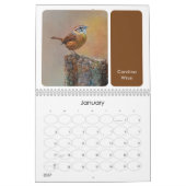 Calendrier Oiseaux peints en Amérique du Nord Oiseaux Faune (Jan 2027)
