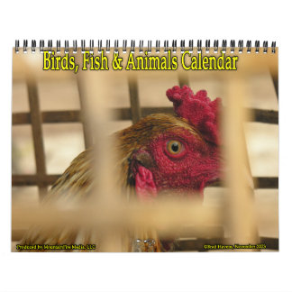 Calendrier Oiseaux, poissons et autres animaux exotiques