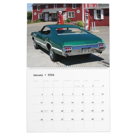 Calendrier Oldsmobile (Jan 2026)