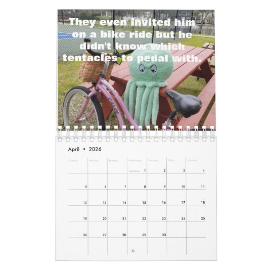 Calendrier Ollie l'Octopus (Apr 2026)