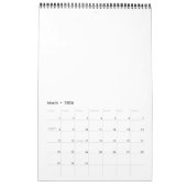 Calendrier Ombres réduites au silence : Visages Abstraits (Mar 2026)