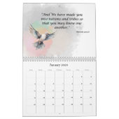 Calendrier "One Light, Many Lamps: Unity in Diversity" (Jan 2026)