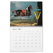CALENDRIER OR CADUCUS VÉTÉRINAIRE SYMBOLE CHEVAUX BEAU ART (Jan 2026)