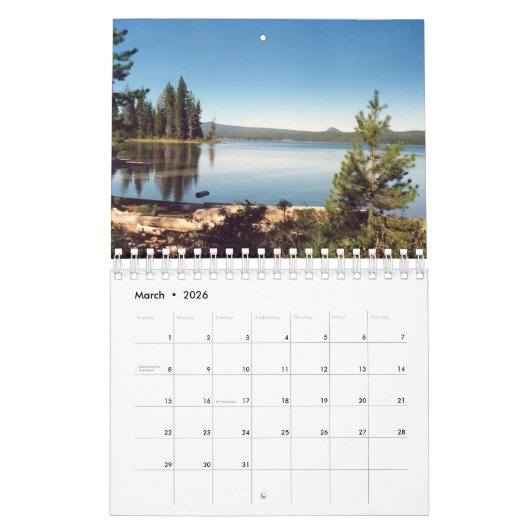 Calendrier Oregon Landscape Calendar (Mar 2026)