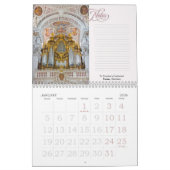 Calendrier Organs in their place - horizontal calendar (Jan 2026)