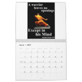 Calendrier orienté d'arts martiaux de Zentality (Mar 2027)