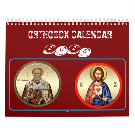 Calendrier Orthodox calendar 2025 (Protection)