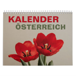 Calendrier Österreich Kalender mit Feiertagen Autriche 2026