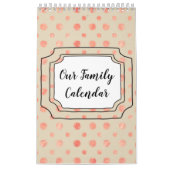 Calendrier Our Family Customizable Calendar (Protection)