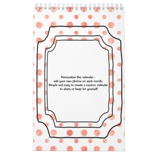 Calendrier Our Family Customizable Calendar (Dos)