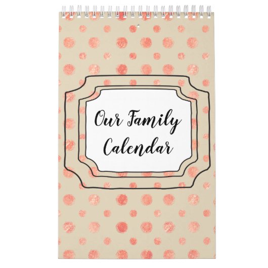 Calendrier Our Family Customizable Calendar (Protection)
