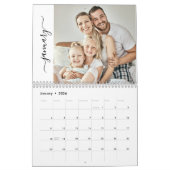 Calendrier Our Family Photo 12 Month Script Calendar (Jan 2026)