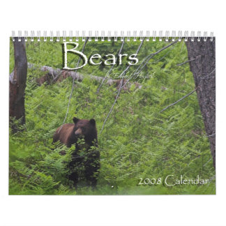 Calendrier Ours par Edouard Hughes