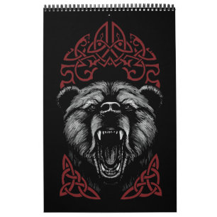 Calendrier Ours Viking Rugissant