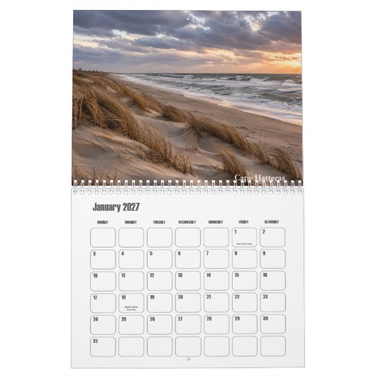Calendrier Outer Banks (Jan 2027)