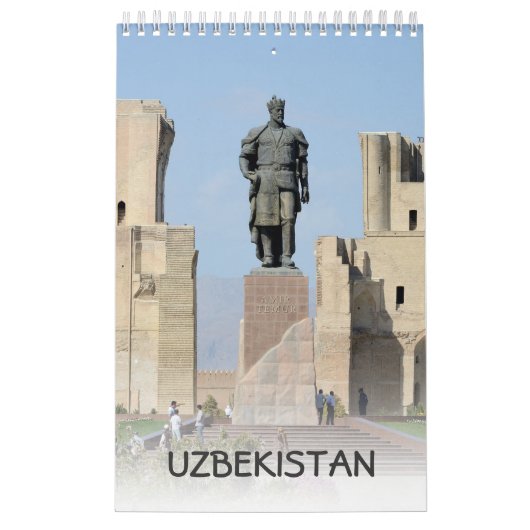 Calendrier Ouzbékistan 12 mois 2019 (Protection)