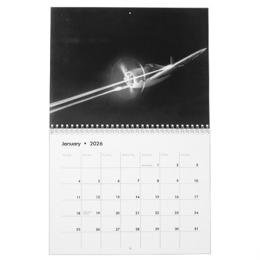 Calendrier P-47 Thunderbolt (Jan 2026)