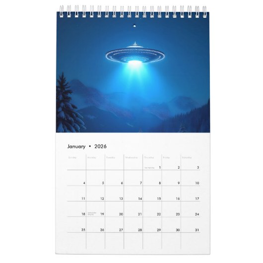 Calendrier Page PetitCalendrier simple, Blanc (Jan 2026)