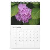 Calendrier Page unique Hydrangea (Feb 2027)