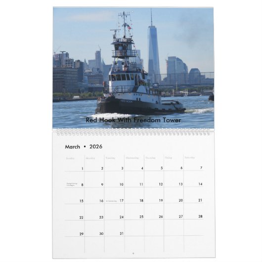 Calendrier Palette Bros. Sur le fleuve Hudson 2016 (Mar 2026)